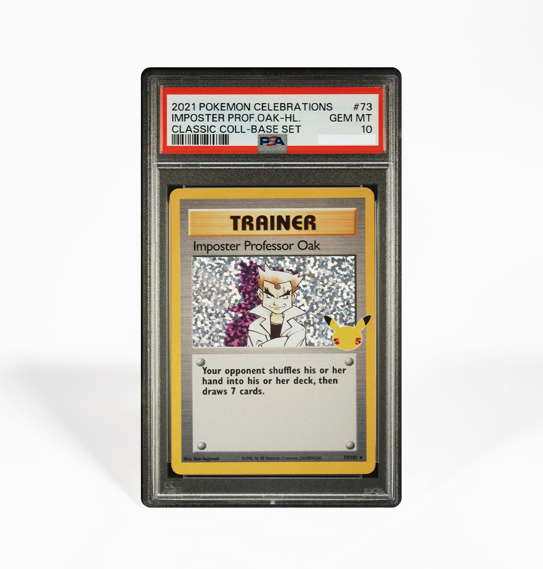 PSA 10 Imposter Professor Oak Classic Collection #73 Celebrations Poke GorillaTCG PSA 10 Imposter Professor Oak Classic Collection #73 Celebrations Poke GorillaTCG