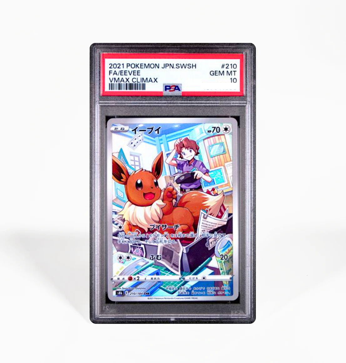 PSA 10 Eevee #210 VMax Climax S8B Japanese Pokemon card GorillaTCG PSA 10 Eevee #210 VMax Climax S8B Japanese Pokemon card GorillaTCG