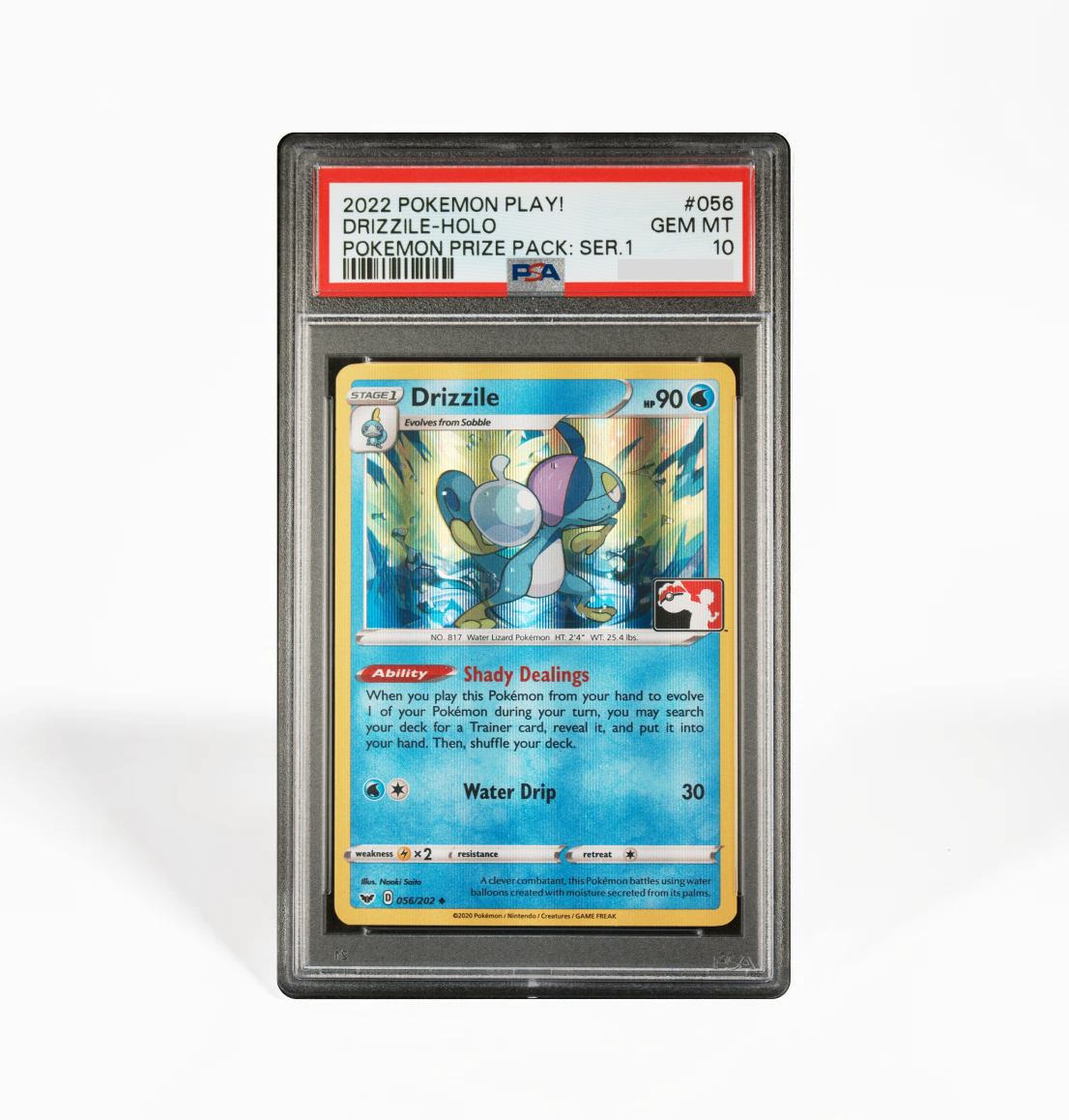PSA 10 Drizzile #056 Pokemon Play! Prize Pack Series 1 Pokemon card