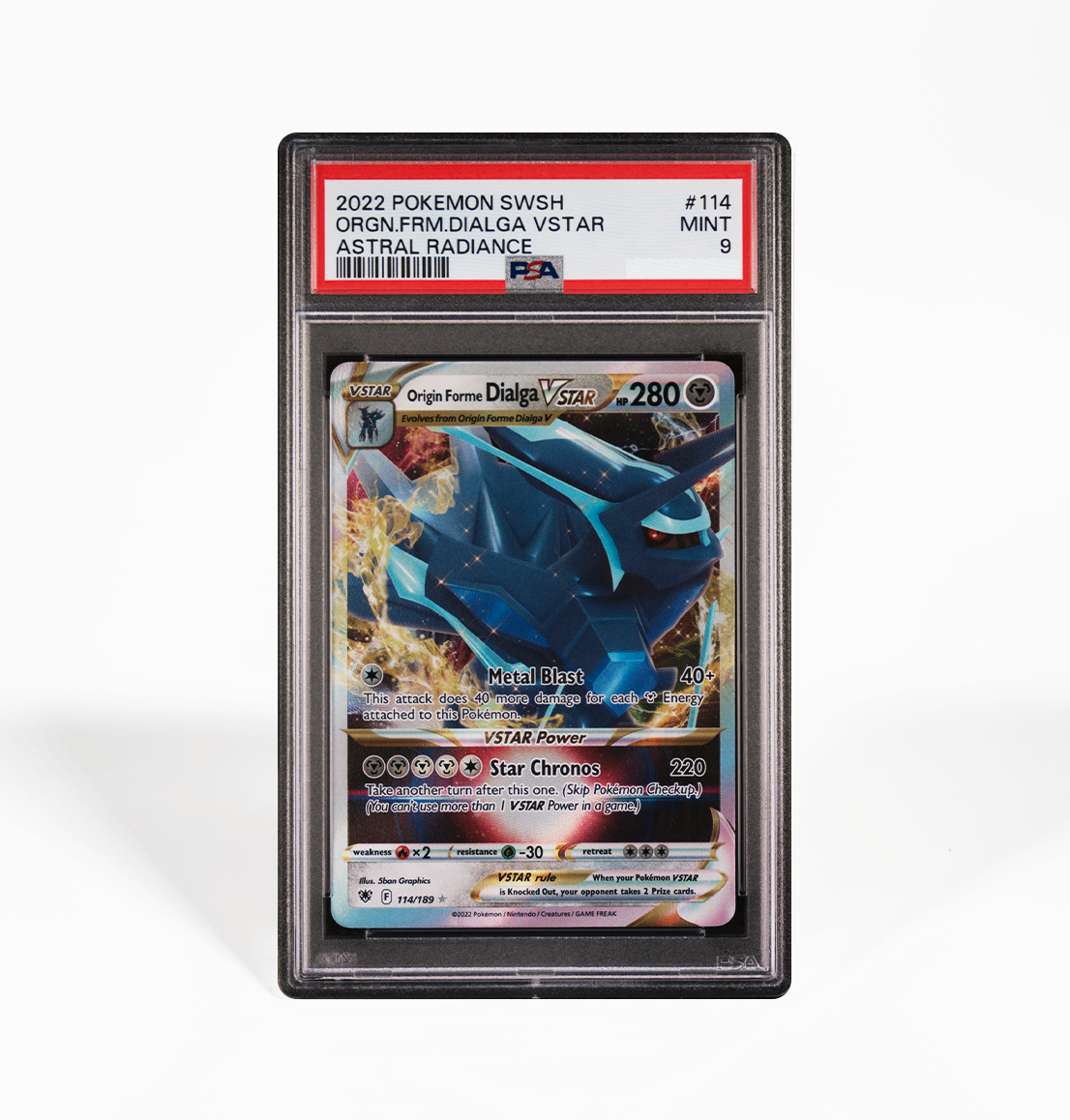 PSA 9 Dialga VStar Astral Radiance #114 Pokemon card GorillaTCG PSA 9 Dialga VStar Astral Radiance #114 Pokemon card GorillaTCG