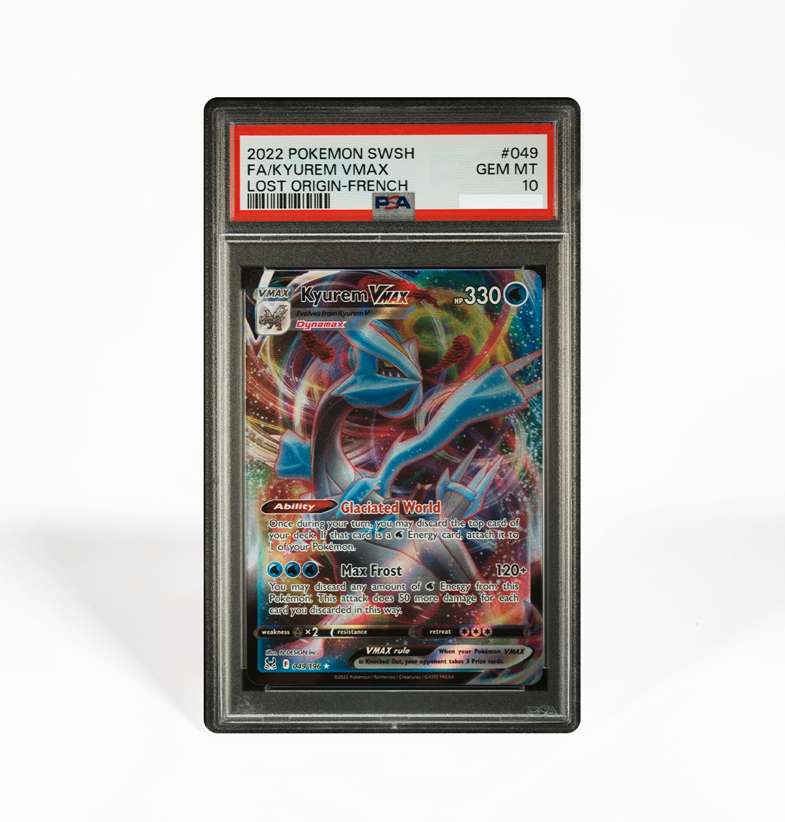PSA 10 Kyurem VMAX Sword & Shield Lost Origin #049 Pokemon card GorillaTCG PSA 10 Kyurem VMAX Sword & Shield Lost Origin #049 Pokemon card GorillaTCG