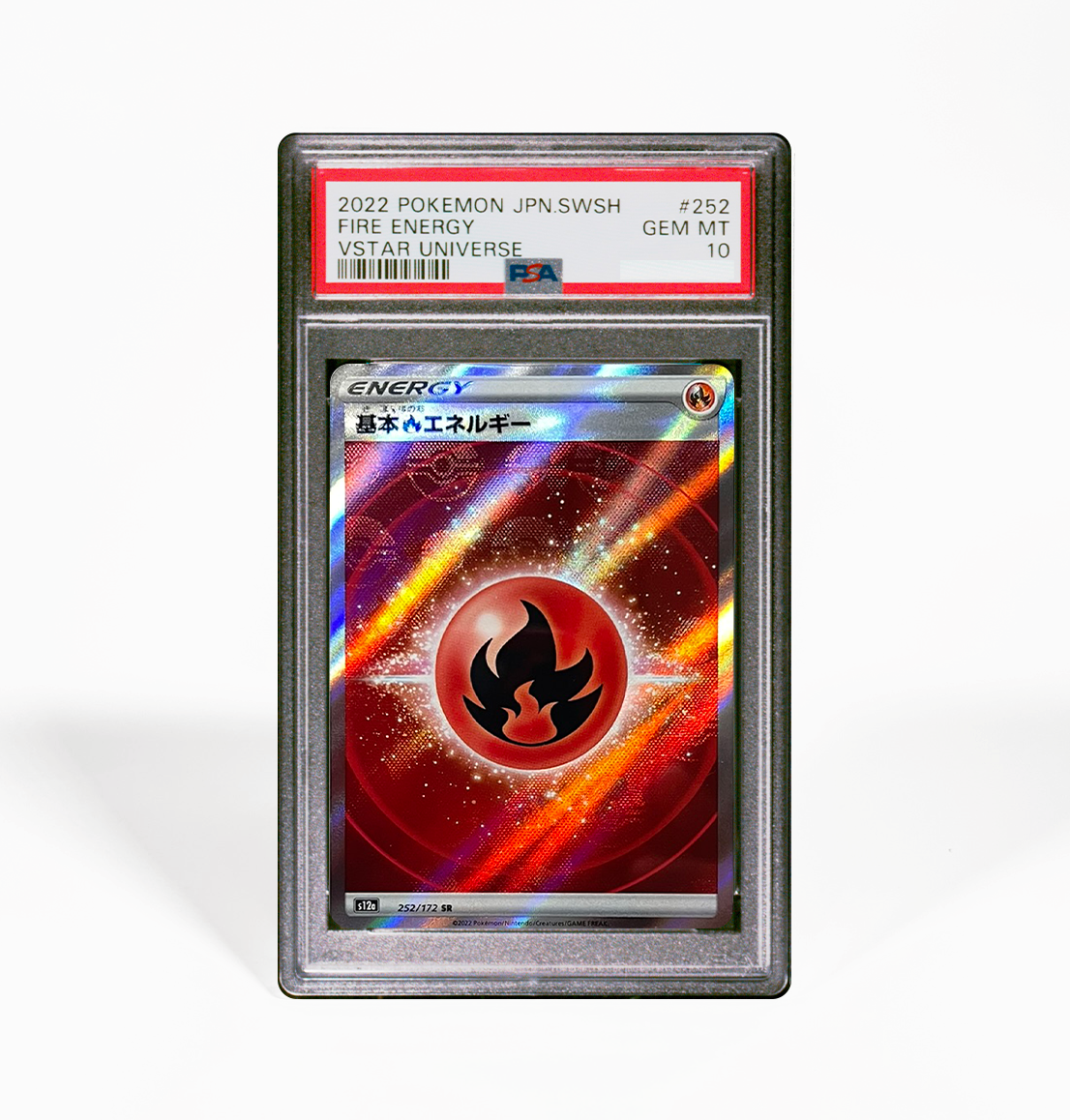 PSA 10 Fire Energy #252 VStar Universe s12a Japanese Pokemon card GorillaTCG PSA 10 Fire Energy #252 VStar Universe s12a Japanese Pokemon card GorillaTCG