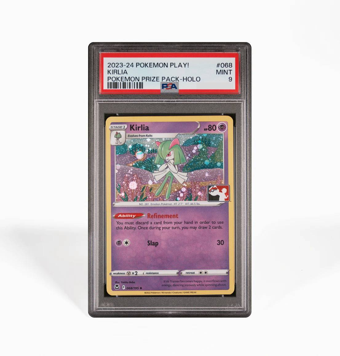 PSA 9 Kirlia #068 Pokemon Play! Prize Pack Series Pokemon card GorillaTCG PSA 9 Kirlia #068 Pokemon Play! Prize Pack Series Pokemon card GorillaTCG