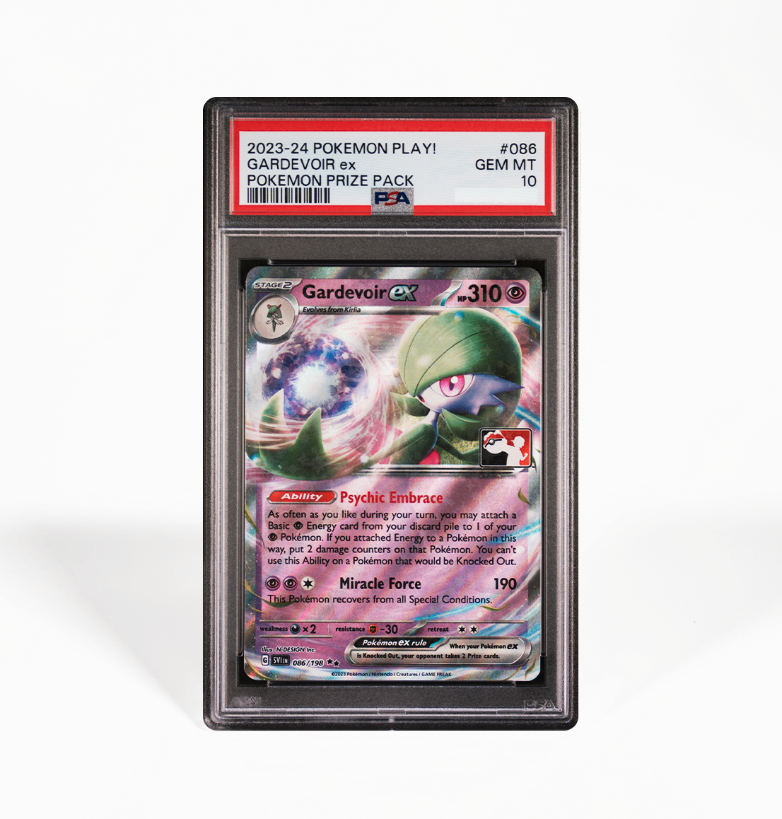 PSA 10 Gardevoir ex #086 Pokemon Play! Prize Pack Series Pokemon card GorillaTCG PSA 10 Gardevoir ex #086 Pokemon Play! Prize Pack Series Pokemon card GorillaTCG
