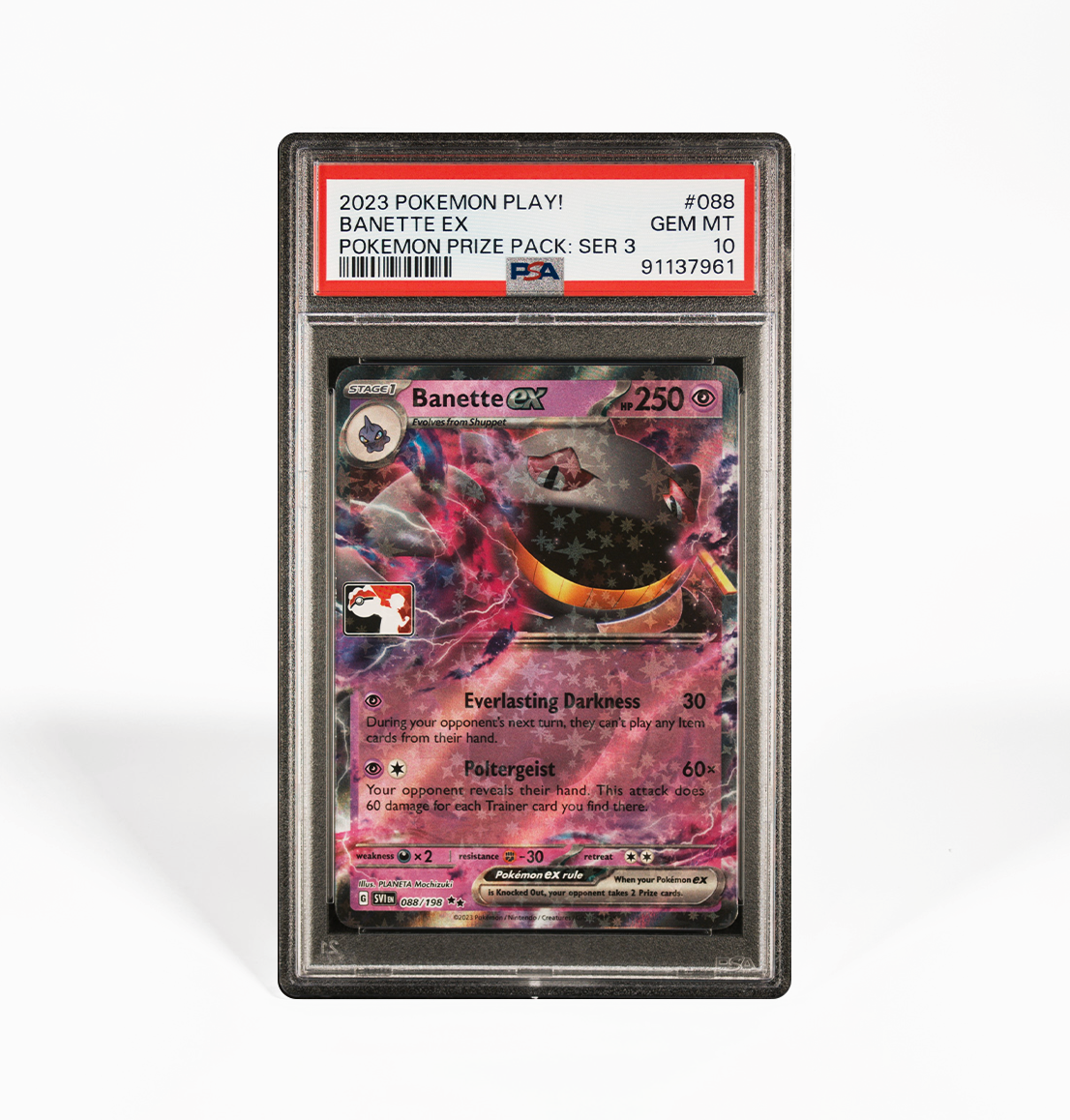 PSA 10 Banette ex #088 Pokemon Play! Prize Pack Series 3 Pokemon card GorillaTCG PSA 10 Banette ex #088 Pokemon Play! Prize Pack Series 3 Pokemon card GorillaTCG