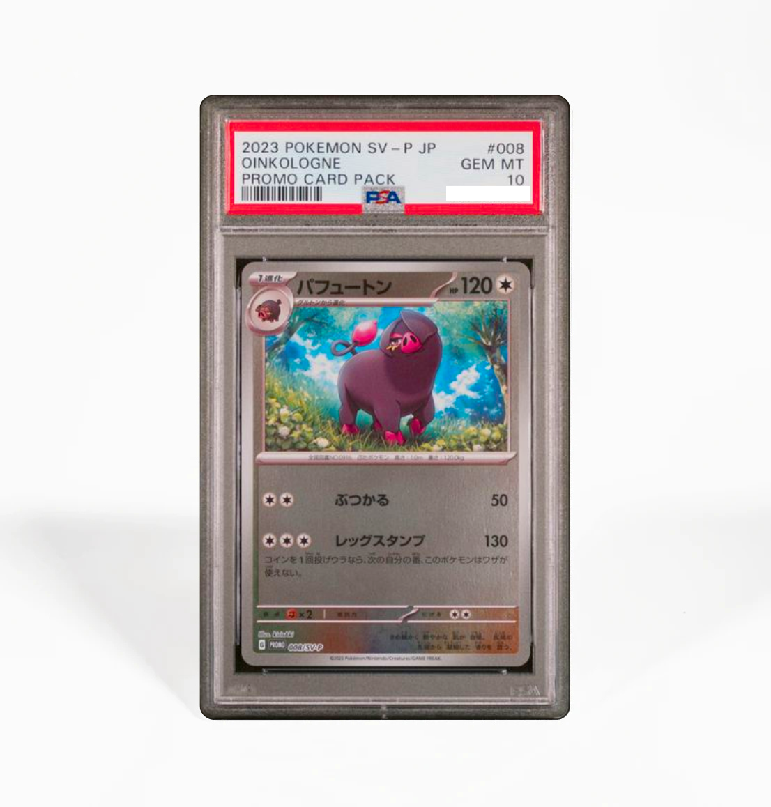 PSA 10 Oinkologne Promo #008 SV-P Japanese Pokemon card GorillaTCG PSA 10 Oinkologne Promo #008 SV-P Japanese Pokemon card GorillaTCG