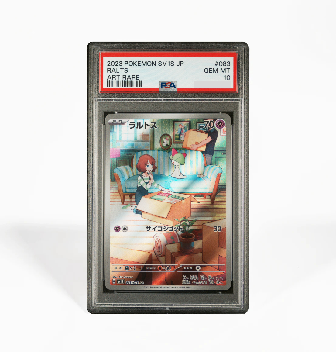 PSA 10 Ralts Scarlet SV1S #083 Pokemon card GorillaTCG PSA 10 Ralts Scarlet SV1S #083 Pokemon card GorillaTCG