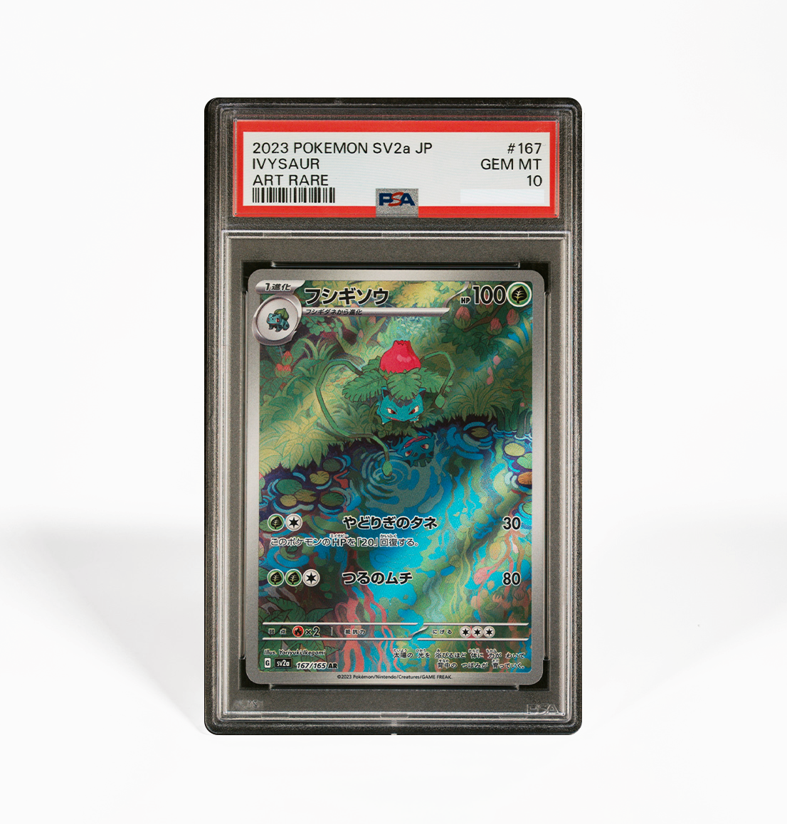 PSA 10 Ivysaur #167 Pokemon 151 SV2a Japanese Pokemon cardi