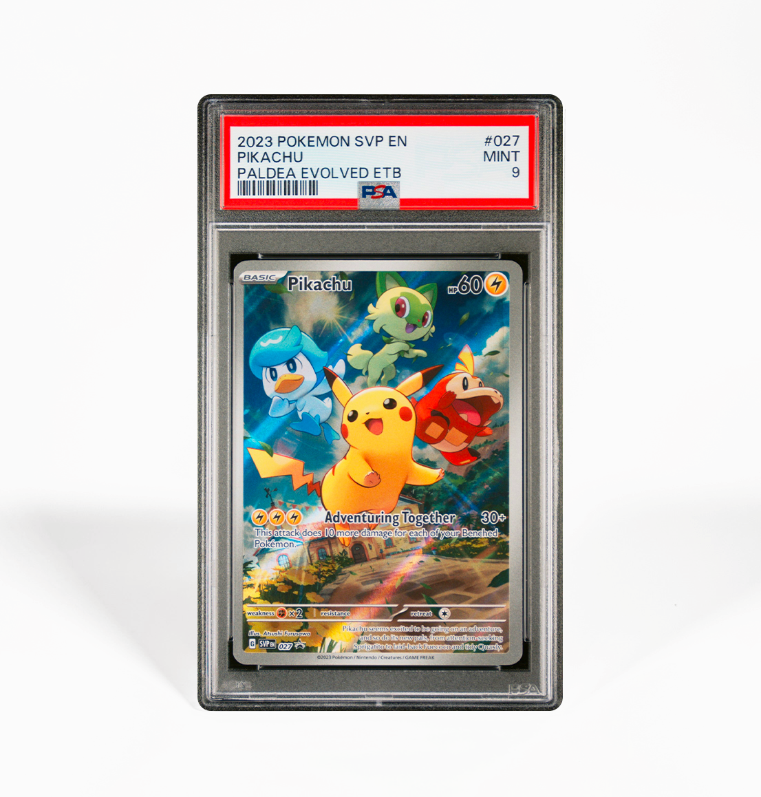 PSA 9 Pikachu SVP #027 Pokemon card – GorillaTCG PSA 9 Pikachu SVP #027 Pokemon card – GorillaTCG
