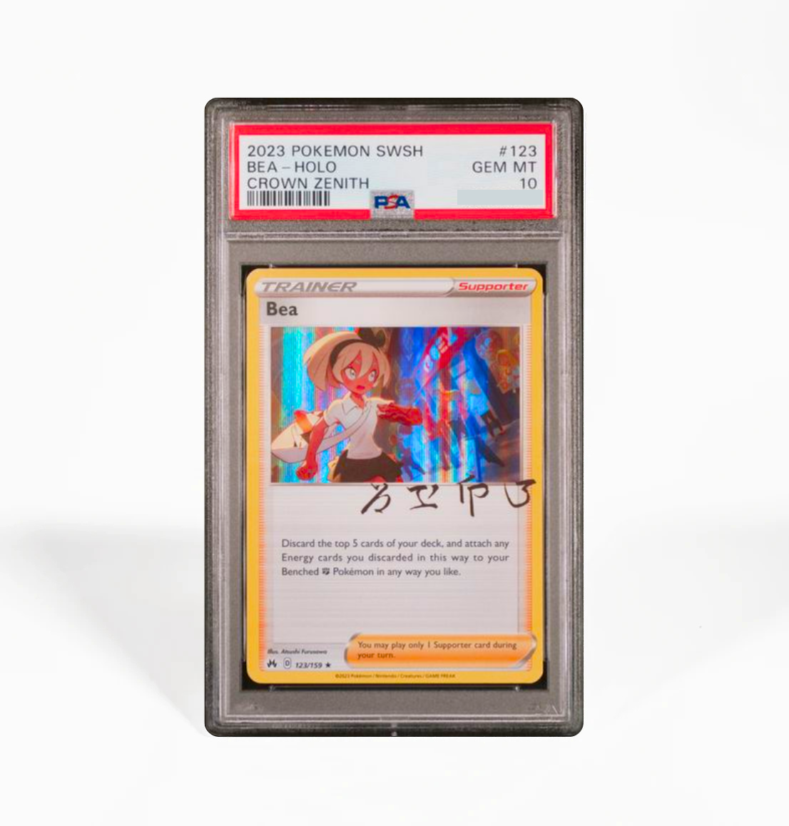 PSA 10 Bea Holo Crown Zenith #123 Pokemon card GorillaTCG PSA 10 Bea Holo Crown Zenith #123 Pokemon card GorillaTCG