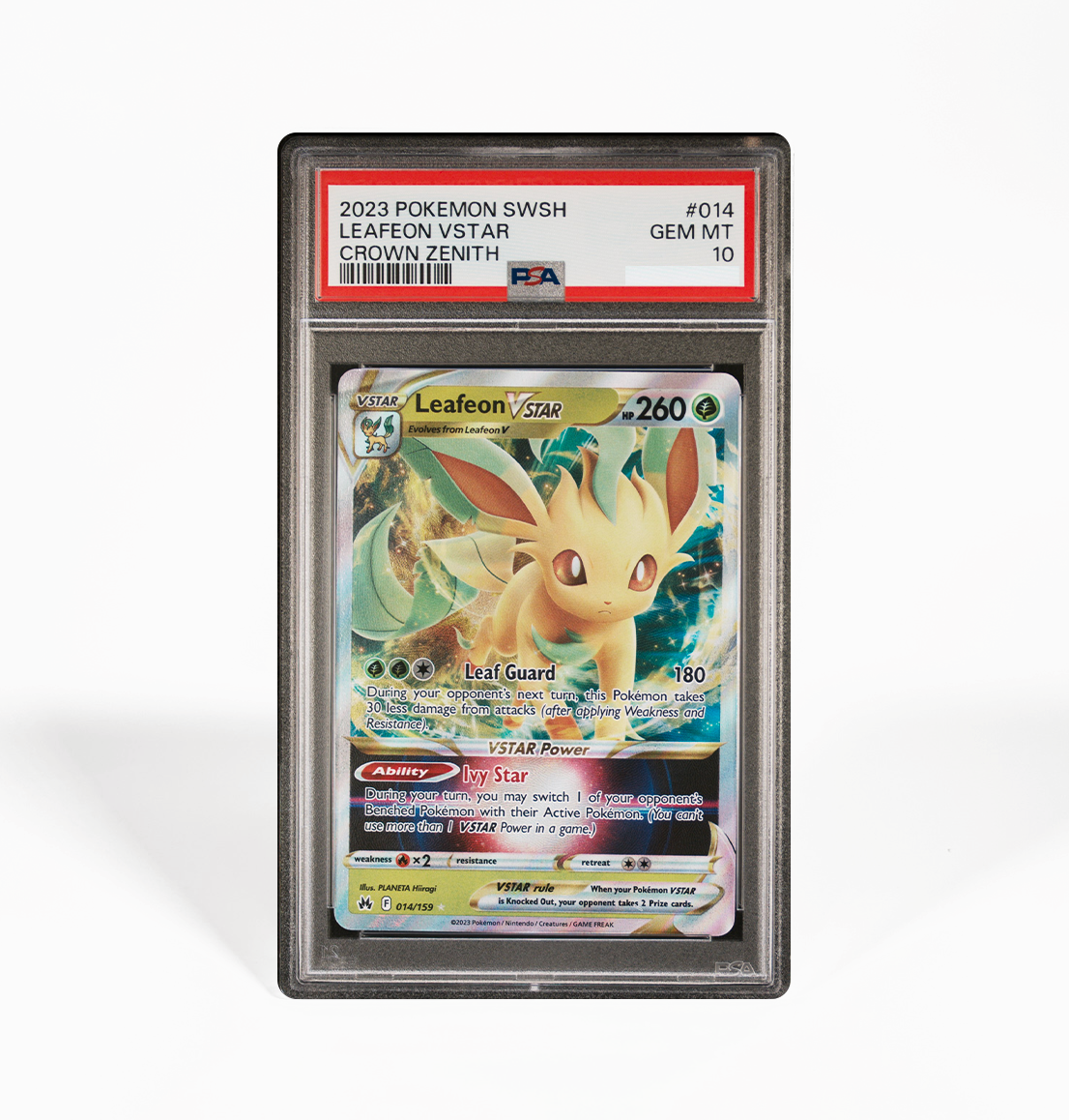 PSA 10 Leafeon VSTAR Crown Zenith #014 Pokemon card – GorillaTCG PSA 10 Leafeon VSTAR Crown Zenith #014 Pokemon card – GorillaTCG