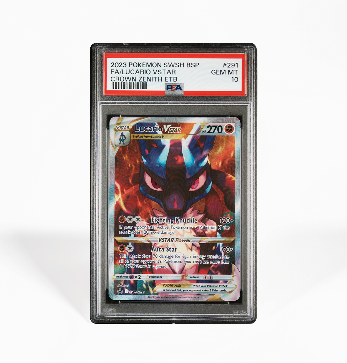 PSA 10 Lucario VStar Promo SWSH #291 Pokemon card GorillaTCG PSA 10 Lucario VStar Promo SWSH #291 Pokemon card GorillaTCG