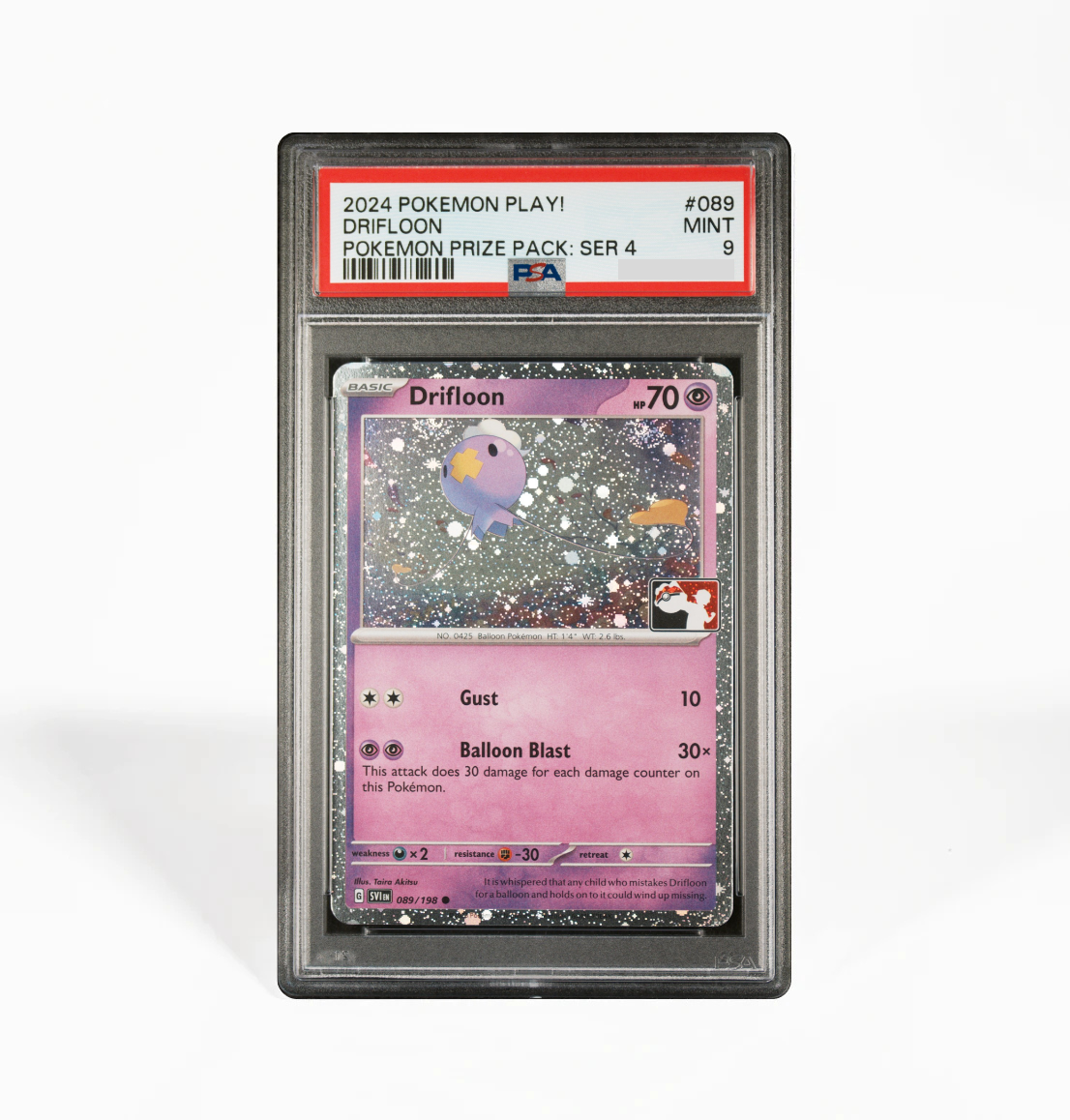 PSA 9 Drifloon #089 Pokemon Play! Prize Pack Series 4 Pokemon card GorillaTCG PSA 9 Drifloon #089 Pokemon Play! Prize Pack Series 4 Pokemon card GorillaTCG
