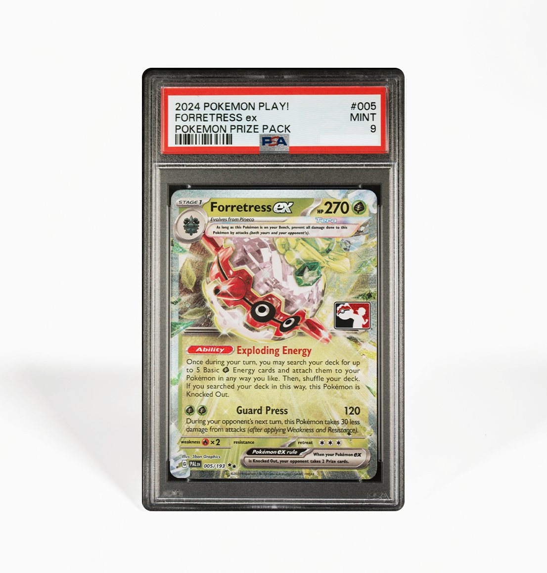 PSA 9 Forretress ex #005 Pokemon Play! Prize Pack Series Pokemon card
