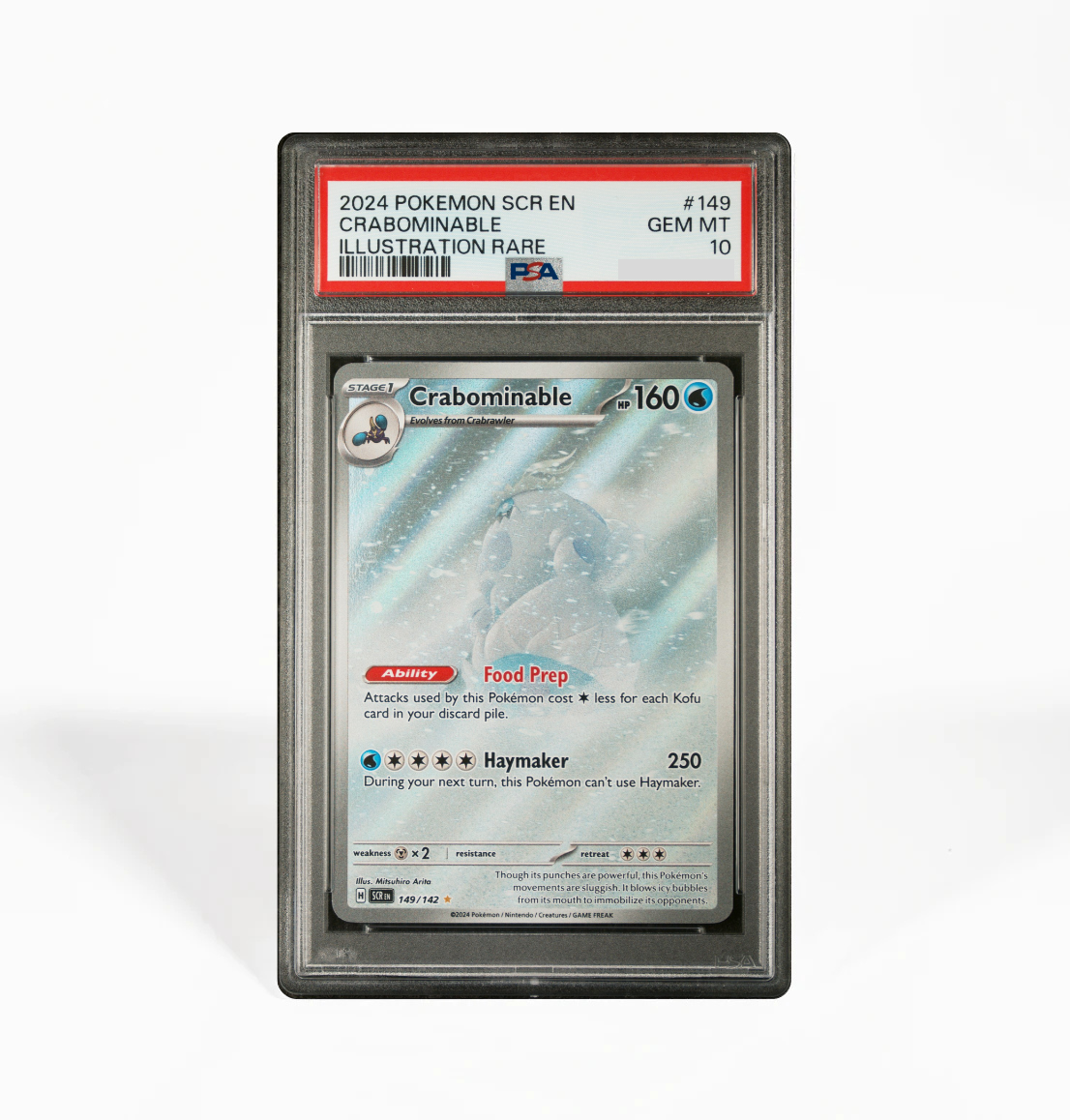 PSA 10 Crabominable Stellar Crown #149 Pokemon card GorillaTCG PSA 10 Crabominable Stellar Crown #149 Pokemon card GorillaTCG