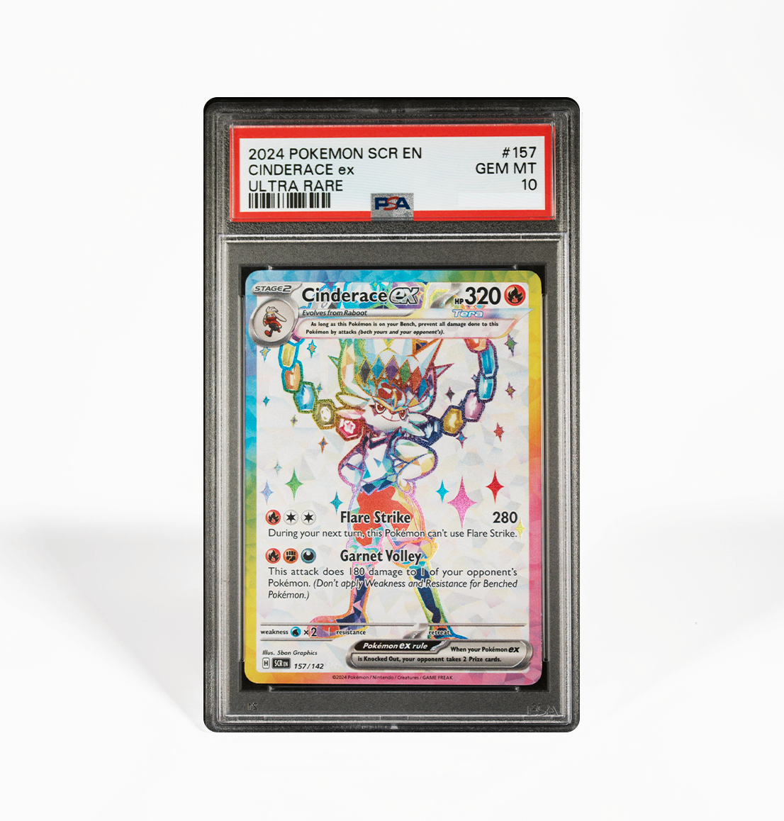 PSA 10 Cinderace ex Stellar Crown #157 Pokemon card GorillaTCG PSA 10 Cinderace ex Stellar Crown #157 Pokemon card GorillaTCG