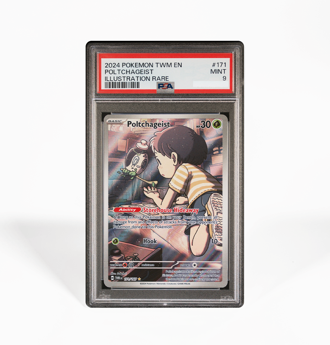PSA 9 Poltchageist Twilight Masquerade #171 Pokemon card