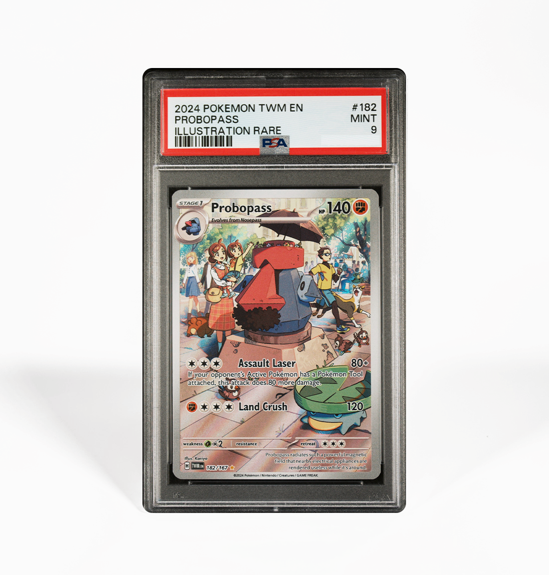 PSA 9 Probopass Twilight Masquerade #182 Pokemon card