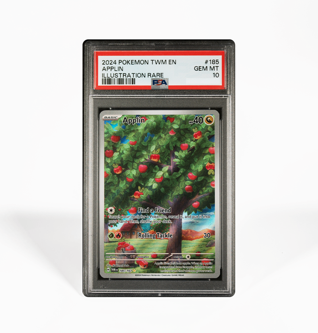 applin pokemon cards PSA 10 Applin Twilight Masquerade #185 Pokemon card – GorillaTCG