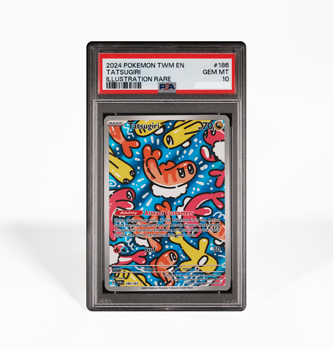 PSA 10 Tatsugiri Twilight Masquerade #186 Pokemon card GorillaTCG PSA 10 Tatsugiri Twilight Masquerade #186 Pokemon card GorillaTCG