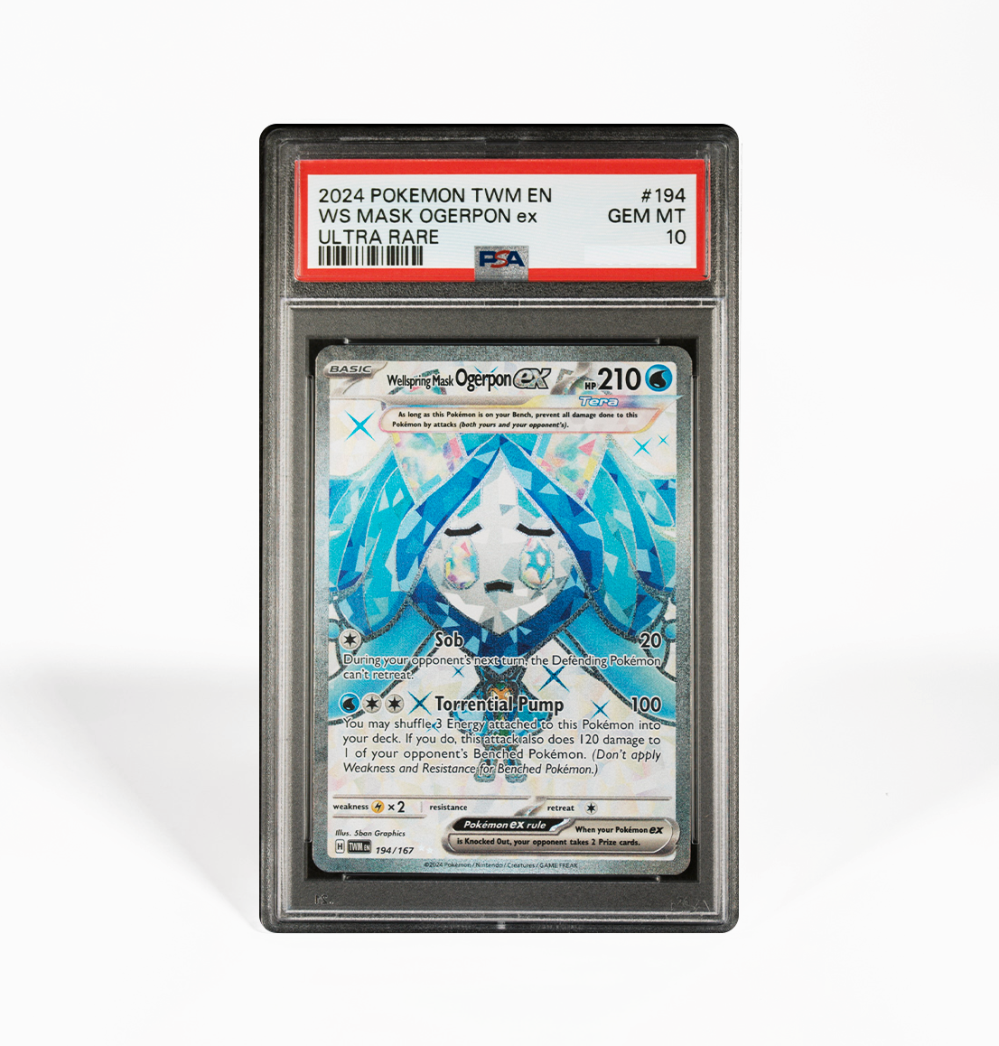 PSA 10 Wellspring Mask Ogerpon Twilight Masquerade #194 Pokemon PSA 10 Wellspring Mask Ogerpon Twilight Masquerade #194 Pokemon
