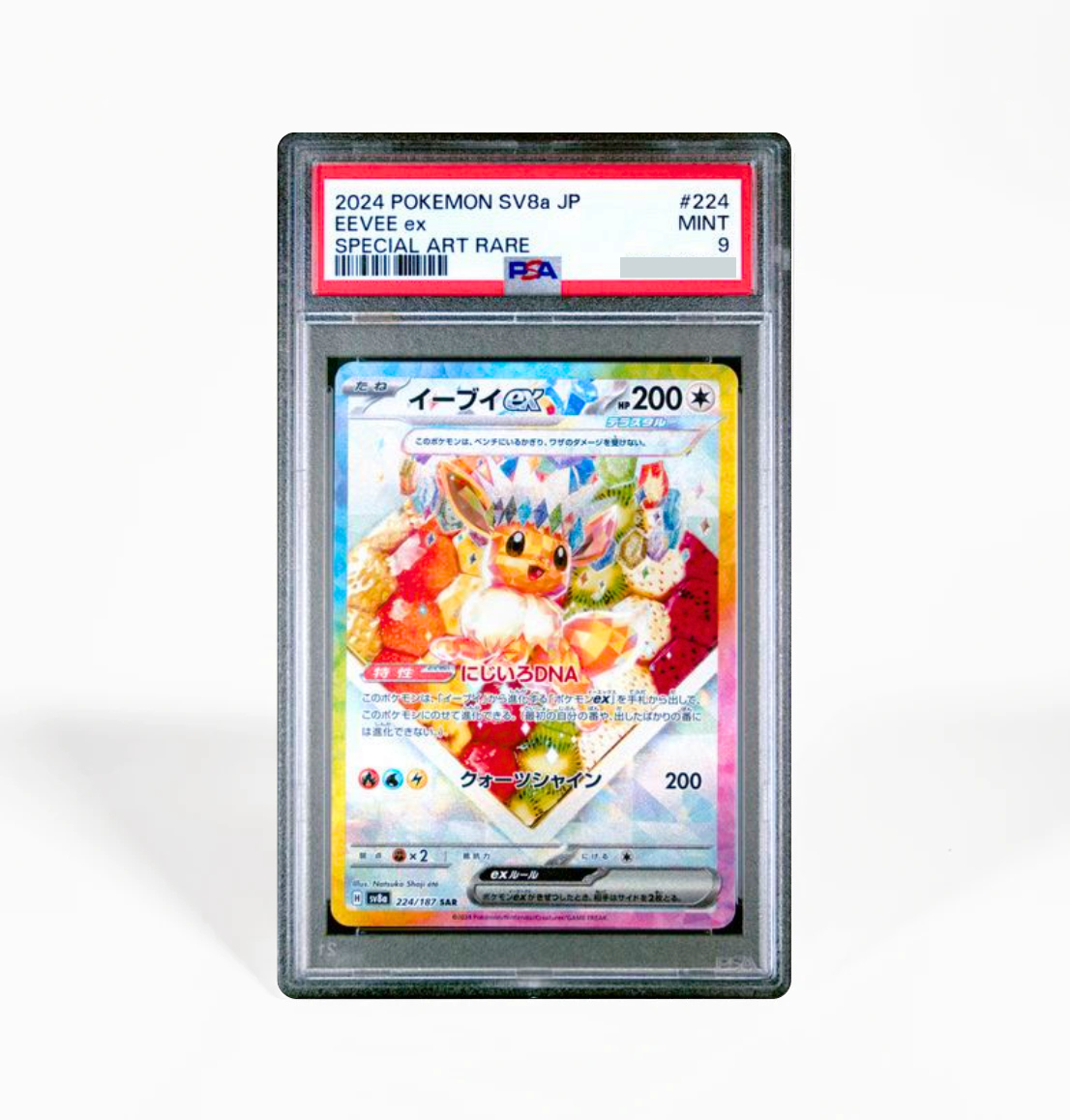 pokemon card sv8a PSA 9 Eevee #224 Terastal Festival SV8a Japanese Pokemon card