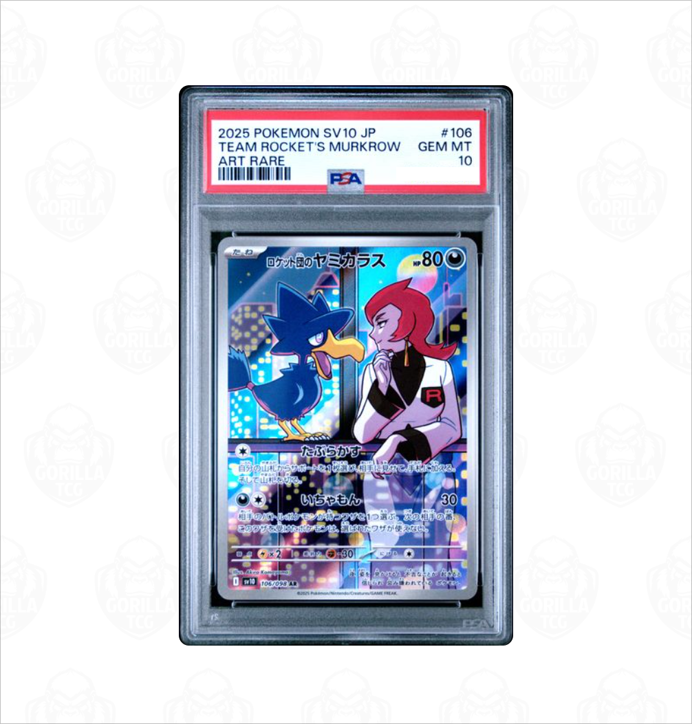 team rocket pokemon card full art PSA 10 Rocket's Murkrow #106 SV10 Glory of Team Rocket Japanese Pokemo – GorillaTCG