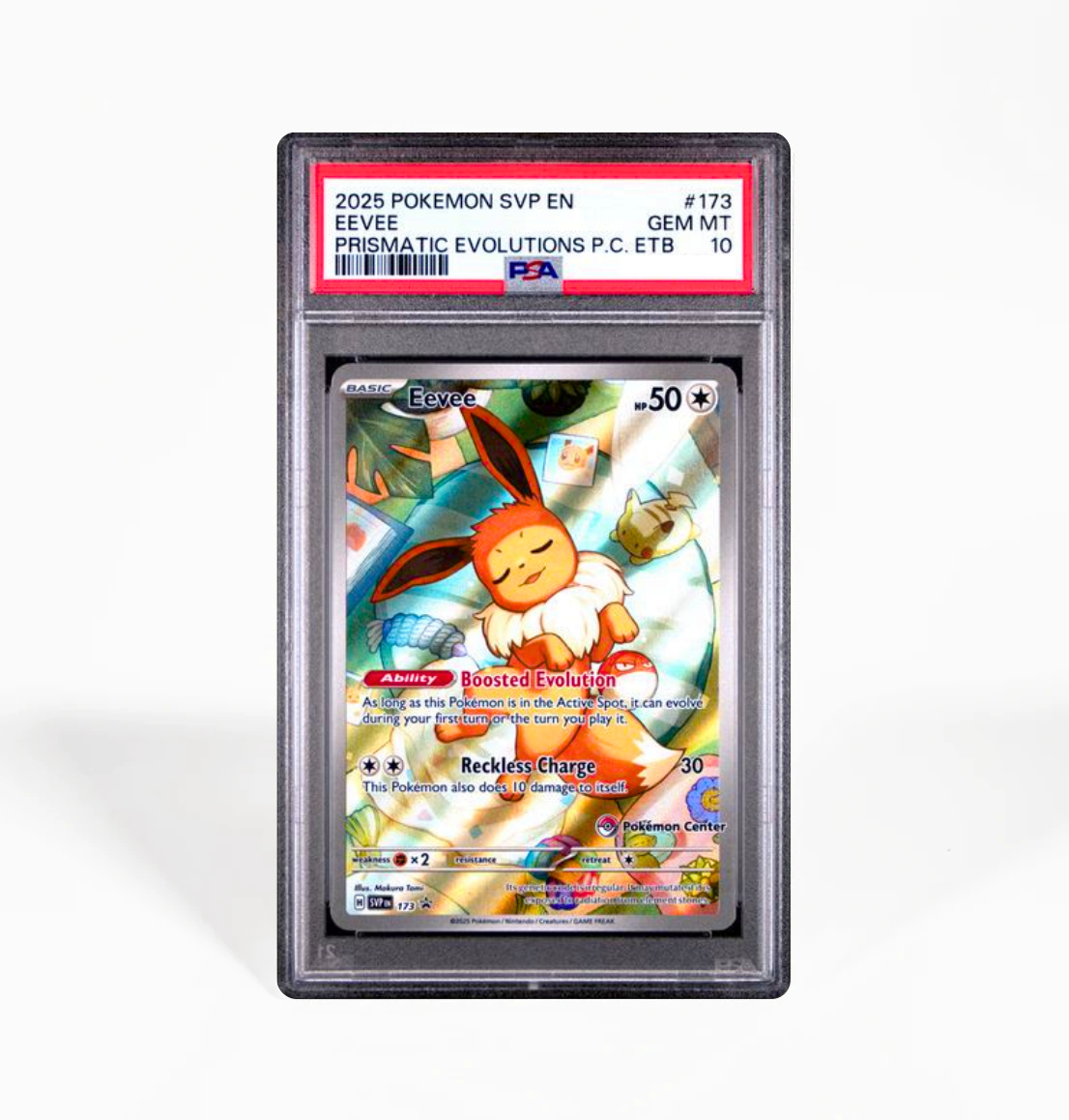 PSA 10 Eevee Pokemon Center Exclusive Black Star Promo SVP #173 Pokemon card