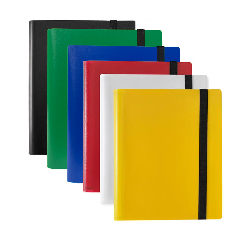 9 Pocket 360 Trading Card binder with Elastic Strap without Logo