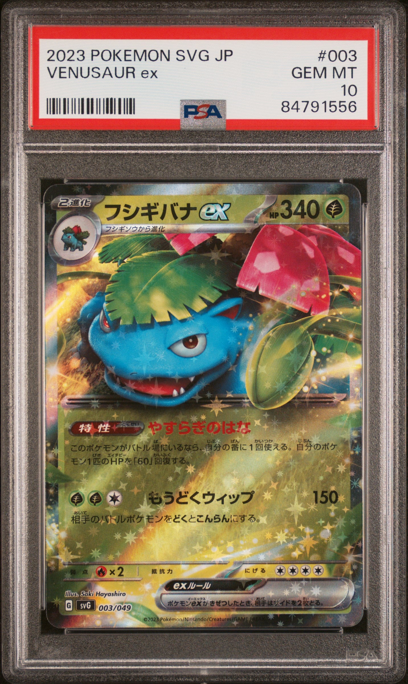 PSA 10 6 card sequential set special deck ex Venusaur, Charizard, Blastoise