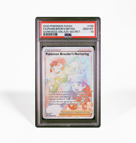 PSA 10 Pokemon Breeder's Nurturing #195 Darkness Ablaze Pokemon card