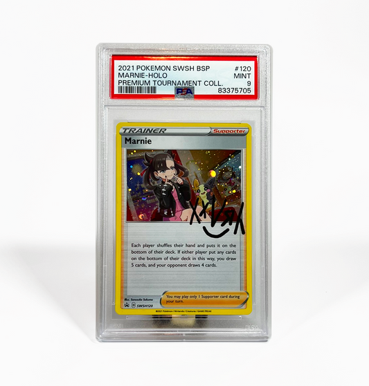 PSA 9 Graded Marnie SWSH #120 Pokemon card