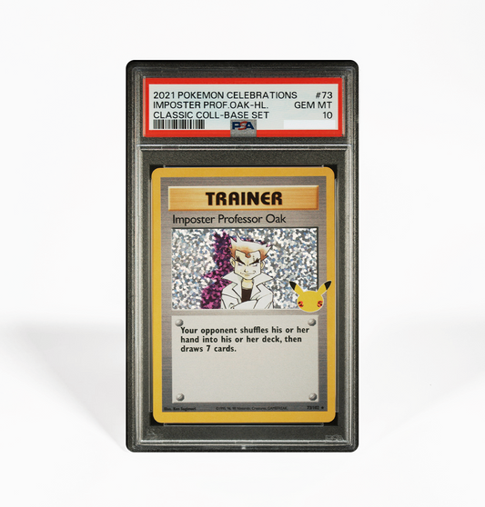 PSA 10 Imposter Professor Oak Classic Collection #73 Celebrations Pokemon card