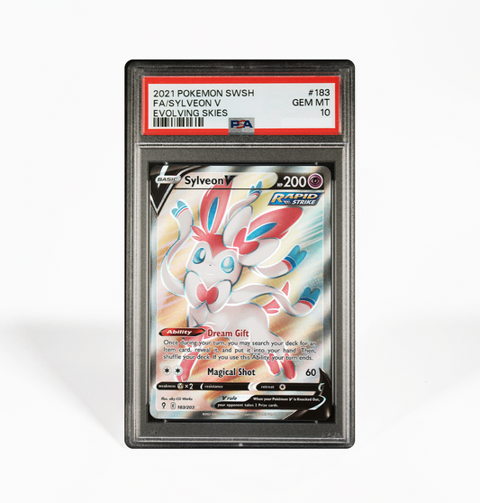 PSA 10 Sylveon V Evolving Skies #183 Pokemon card