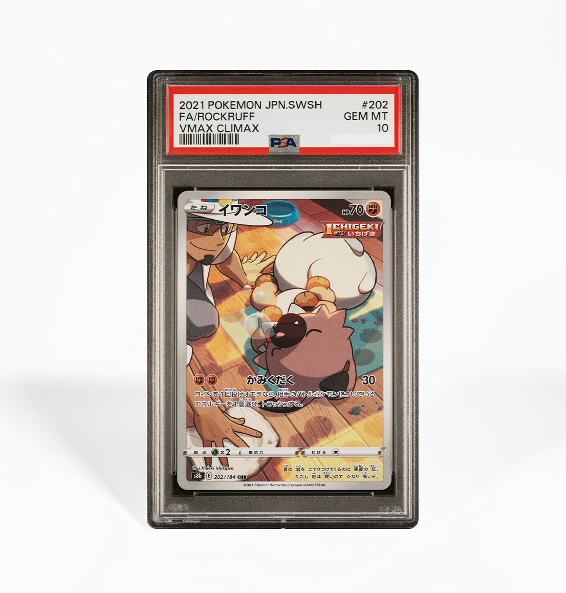 PSA 10 Rockruff #202 VMax Climax S8B Japanese Pokemon card