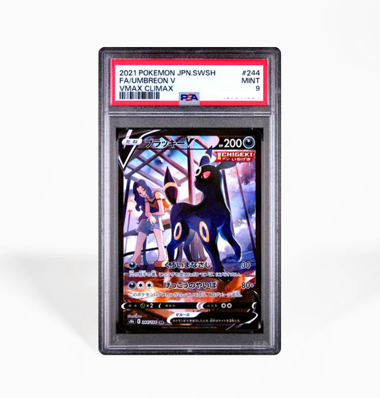 PSA 9 Umbreon V #244 VMax Climax S8B Japanese Pokemon card