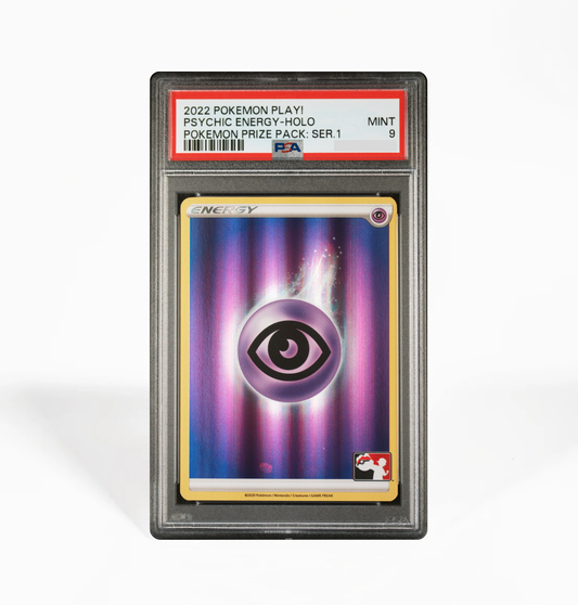 PSA 9 Psychic Energy Holo Pokemon Play! Prize Pack Series 1 Pokemon card