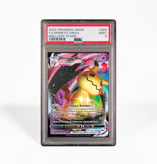 PSA 9 Mimikyu VMAX #069 Brilliant Stars Pokemon card