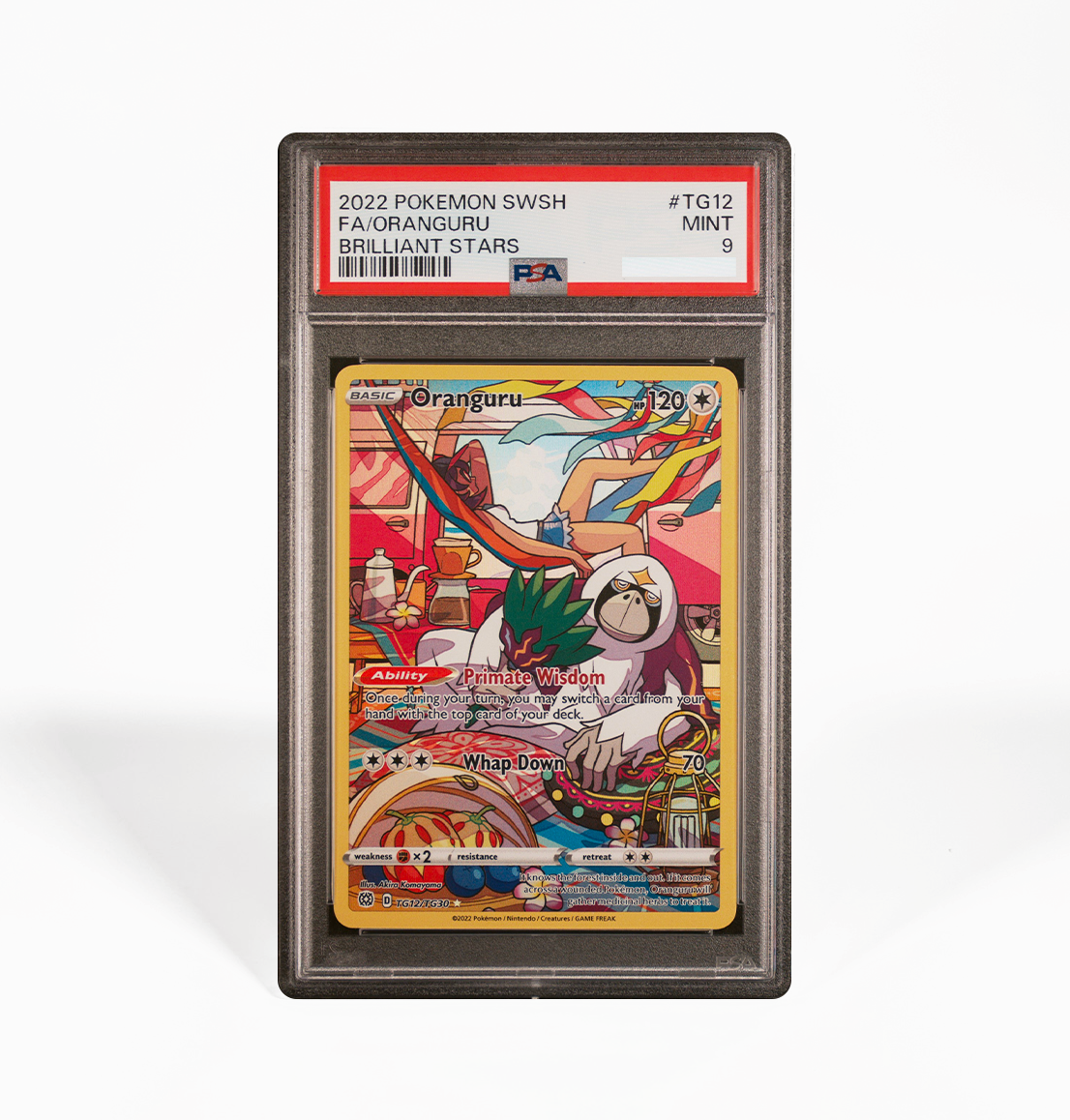 PSA 9 Oranguru Brilliant Stars #TG12 Pokemon card