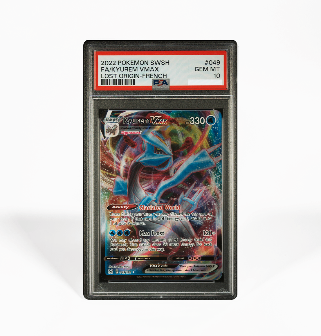 PSA 10 Kyurem VMAX Sword & Shield Lost Origin #049 Pokemon card