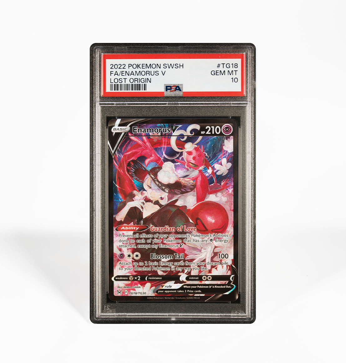 PSA 10 Enamorus V Lost Origin #TG18 Pokemon card