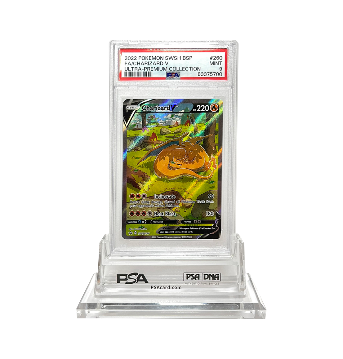 PSA Graded Sequential Charizard UPC Promo cards bundle