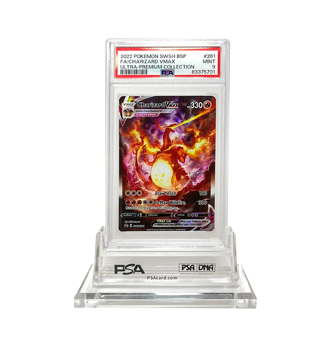 PSA Graded Sequential Charizard UPC Promo cards bundle