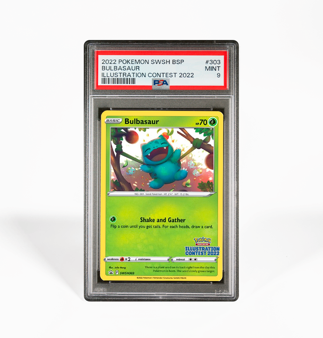 PSA 9 Bulbasaur SWSH Promo #303 Pokemon card