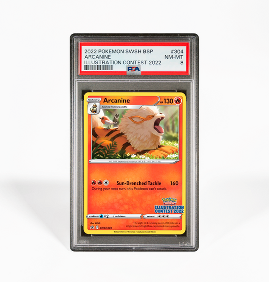 PSA 8 Arcanine SWSH 304 Pokemon card