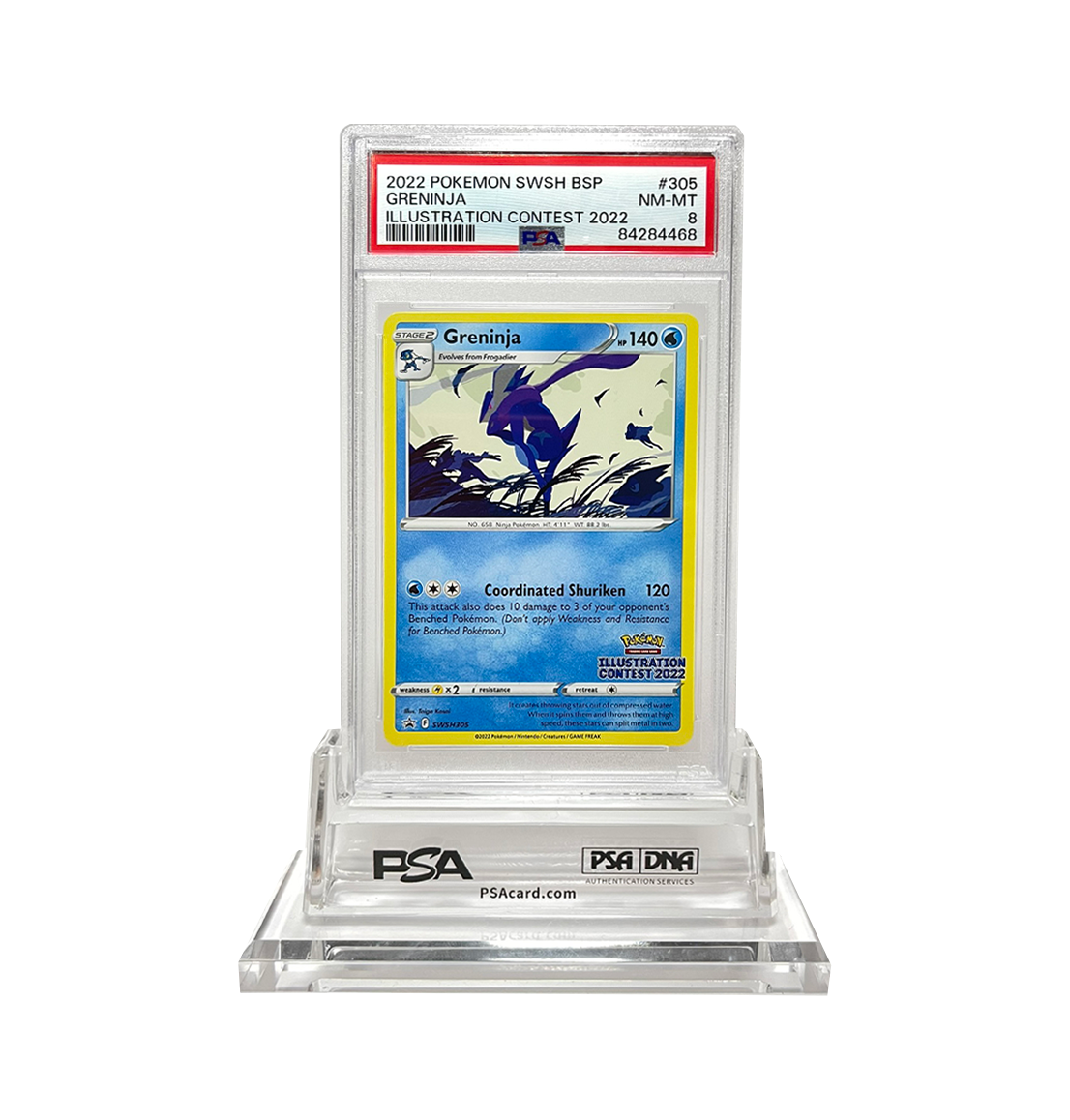 PSA 8 Greninja SWSH #305 Pokemon card