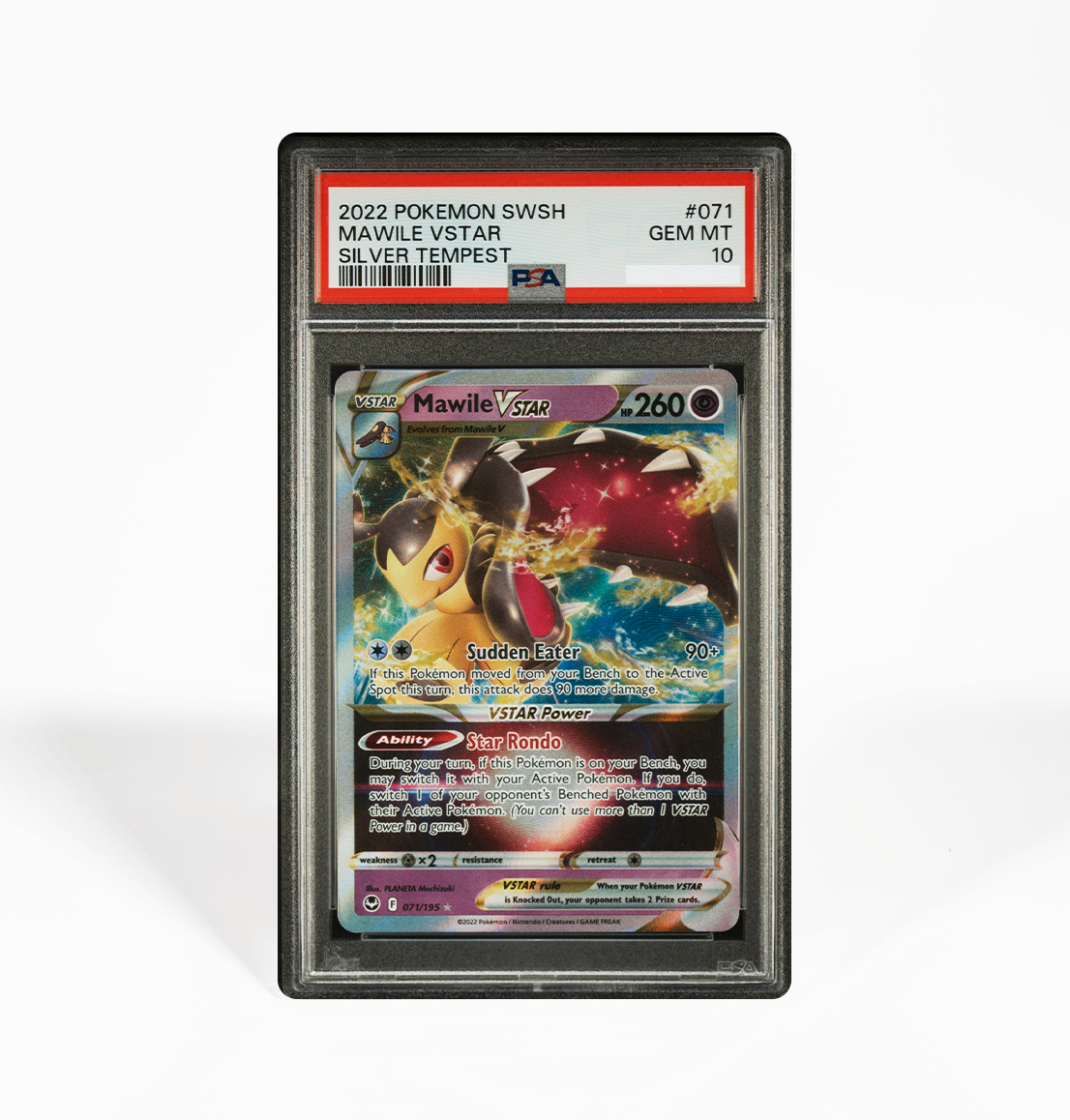 PSA 10 Mawile VStar #071 Silver Tempest Pokemon card