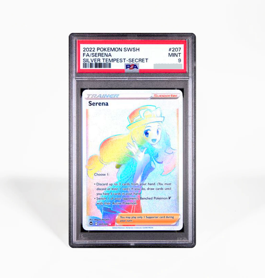 PSA 9 Serena Silver Tempest #207 Pokemon card