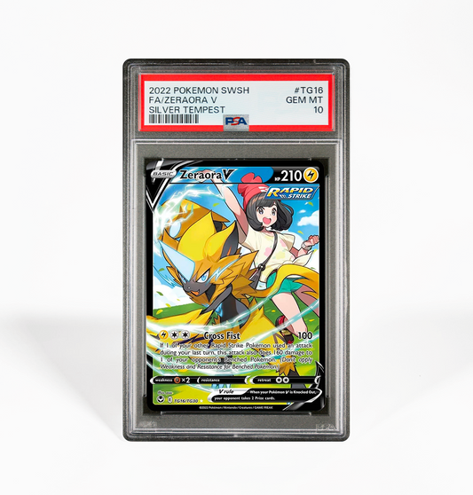 PSA 10 Zeraora V TG16 Silver Tempest Pokemon card