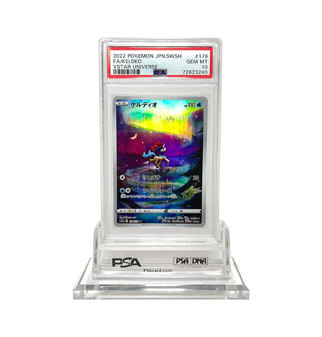 PSA 10 Keldeo 179 VStar Universe s12a Japanese Pokemon card